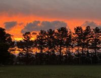 Red sky at night